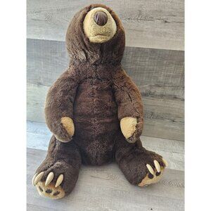 Vintage 1980s Carousel By Guy XL Plush Large Brown Bear Teddy Fuzzy 27” Sitting